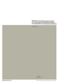 Produktbild: Modelle f&uuml;r das D&auml;mpfungsverhalten von schwingenden Stahlbetontr&auml;gern im ungerissenen und gerissenen Zustand