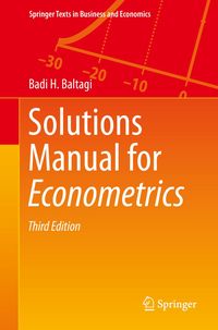 Produktbild: Solutions Manual for Econometrics