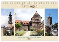 Produktbild: Th&uuml;ringen, unterwegs in Weimar, Erfurt und Eisenach (Tischkalender 2027 DIN A5 quer), CALVENDO Monatskalender