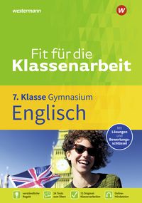 Produktbild: Fit f&uuml;r die Klassenarbeit - Englisch 7 GY