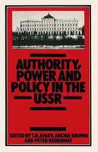 Produktbild: Authority, Power and Policy in the USSR
