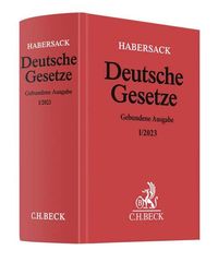 Produktbild: Deutsche Gesetze Gebundene Ausgabe I/2023