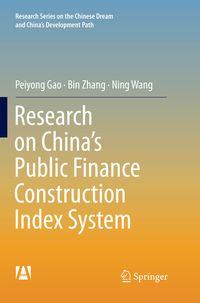 Produktbild: Research on China&rsquo;s Public Finance Construction Index System