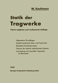 Produktbild: Statik der Tragwerke