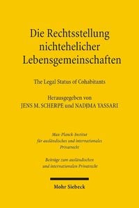 Produktbild: Die Rechtsstellung nichtehelicher Lebensgemeinschaften - The Legal Status of Cohabitants