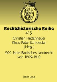 Produktbild: 200 Jahre Badisches Landrecht von 1809/1810