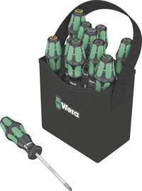 Produktbild: Wera Kraftform 2go 300 Werkstatt Schraubendreher-Set 11teilig Schlitz, Kreuzschlitz Pozidriv, Kreuzschlitz Phillips, Innen-Sechsrund (TX)