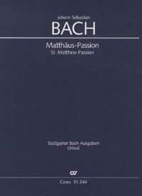 Produktbild: Matth&auml;uspassion, BWV 244, Partitur
