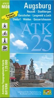 Produktbild: ATK25-M08 Augsburg (Amtliche Topographische Karte 1:25000)