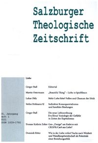 Produktbild: Salzburger Theologische Zeitschrift. 25. Jahrgang, 1. Heft 2021