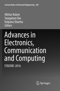 Produktbild: Advances in Electronics, Communication and Computing