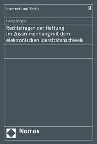Produktbild: Rechtsfragen der Haftung im Zusammenhang mit dem elektronischen Identit&auml;tsnachweis