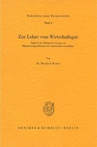 Produktbild: Zur Lehre vom Wirtschaftsgut.