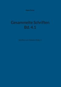 Produktbild: Gesammelte Schriften Bd. 4.1