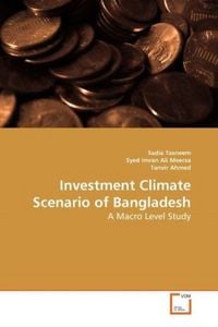 Produktbild: Tasneem, S: Investment Climate Scenario of Bangladesh