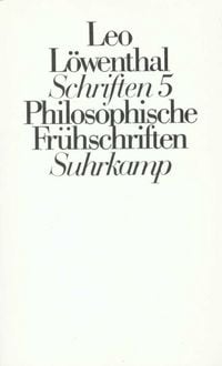 Produktbild: Schriften V (Kt). Philosophische Fr&uuml;hschriften