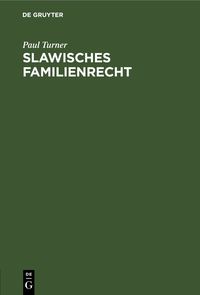 Produktbild: Slawisches Familienrecht