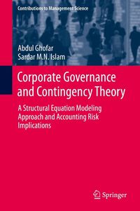 Produktbild: Corporate Governance and Contingency Theory