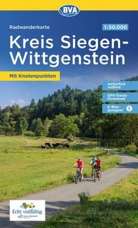 Produktbild: BVA Radwanderkarte Kreis Siegen-Wittgenstein mit Knotenpunkten 1:50.000
