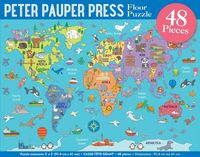 Produktbild: World Map Floor Puzzle