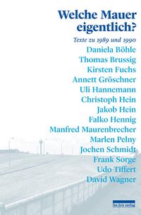 Produktbild: Welche Mauer eigentlich?