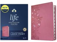 Produktbild: KJV Life Application Study Bible, Third Edition, Large Print (Leatherlike, Peony Pink, Indexed, Red Letter)