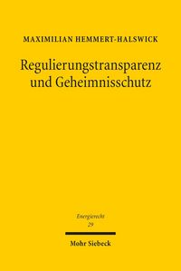 Produktbild: Regulierungstransparenz und Geheimnisschutz