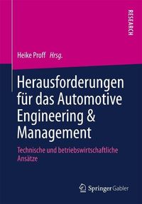 Produktbild: Herausforderungen f&uuml;r das Automotive Engineering & Management