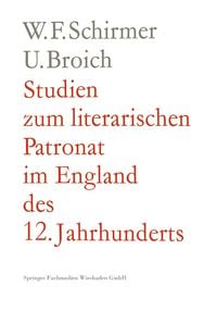 Produktbild: Studien zum literarischen Patronat im England des 12. Jahrhunderts