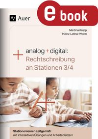 Produktbild: Analog + digital: Rechtschreibung an Stationen 3/4