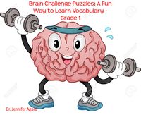 Produktbild: Brain Challenge Puzzles: A Fun Way to Learn Vocabulary - Grade 1