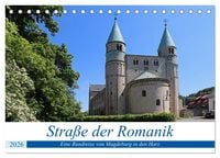 Produktbild: Stra&szlig;e der Romanik im Harz - eine Rundreise von Magdeburg in den Harz (Tischkalender 2026 DIN A5 quer), CALVENDO Monatskalender