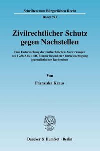 Produktbild: Zivilrechtlicher Schutz gegen Nachstellen.