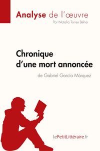 Produktbild: Chronique d'une mort annonc&eacute;e de Gabriel Garc&iacute;a M&aacute;rquez (Analyse de l'oeuvre)