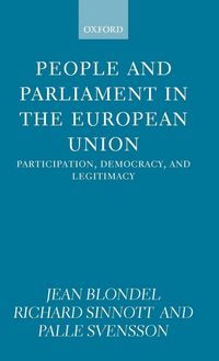 Produktbild: People and Parliament in the European Union