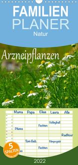Produktbild: Familienplaner Arzneipflanzen (Wandkalender 2022 , 21 cm x 45 cm, hoch)
