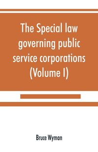 Produktbild: The special law governing public service corporations