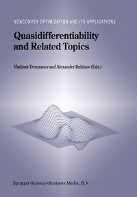 Produktbild: Quasidifferentiability and Related Topics