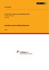 Produktbild: Socialism and its Defining Elements