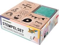 Produktbild: FOLIA&reg; Stempel Set Wooden, Happy Birthday 11 Teile