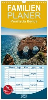 Produktbild: Familienplaner 2027 - Pen&iacute;nsula Ib&eacute;rica mit 5 Spalten (Wandkalender, 21 x 45 cm) CALVENDO