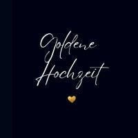 Produktbild: G&auml;stebuch "Goldene Hochzeit"- Premium G&auml;stebuch Blanko