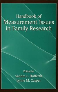 Produktbild: Handbook of Measurement Issues in Family Research