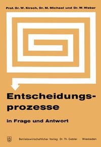 Produktbild: Entscheidungsprozesse in Frage und Antwort