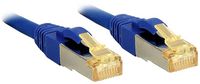 Produktbild: LINDY 47283 RJ45 Patchkabel CAT 6a (Rohkabel CAT 7) S/FTP 10.00m Blau 1St.