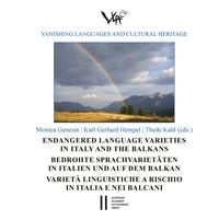 Produktbild: Endangered Language Varieties in Italy and the Balkans