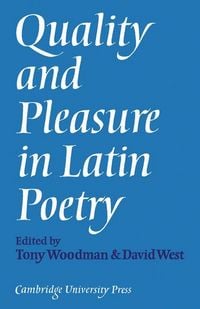 Produktbild: Quality and Pleasure in Latin Poetry