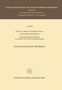 Produktbild: Z&uuml;ndung kondensierter Oberfl&auml;chen