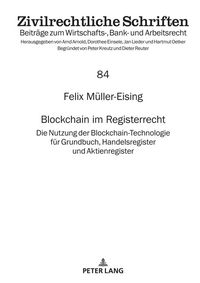 Produktbild: Blockchain im Registerrecht