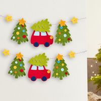 Produktbild: Bastelset - Erstes F&auml;deln Filzgirlande Weihnachtsfahrt